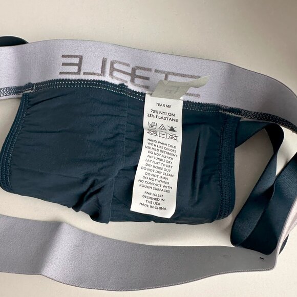 ST33LE - Petrol Nylon Elastane Diamond Mesh Jockstrap (L) - Picture 5 of 7